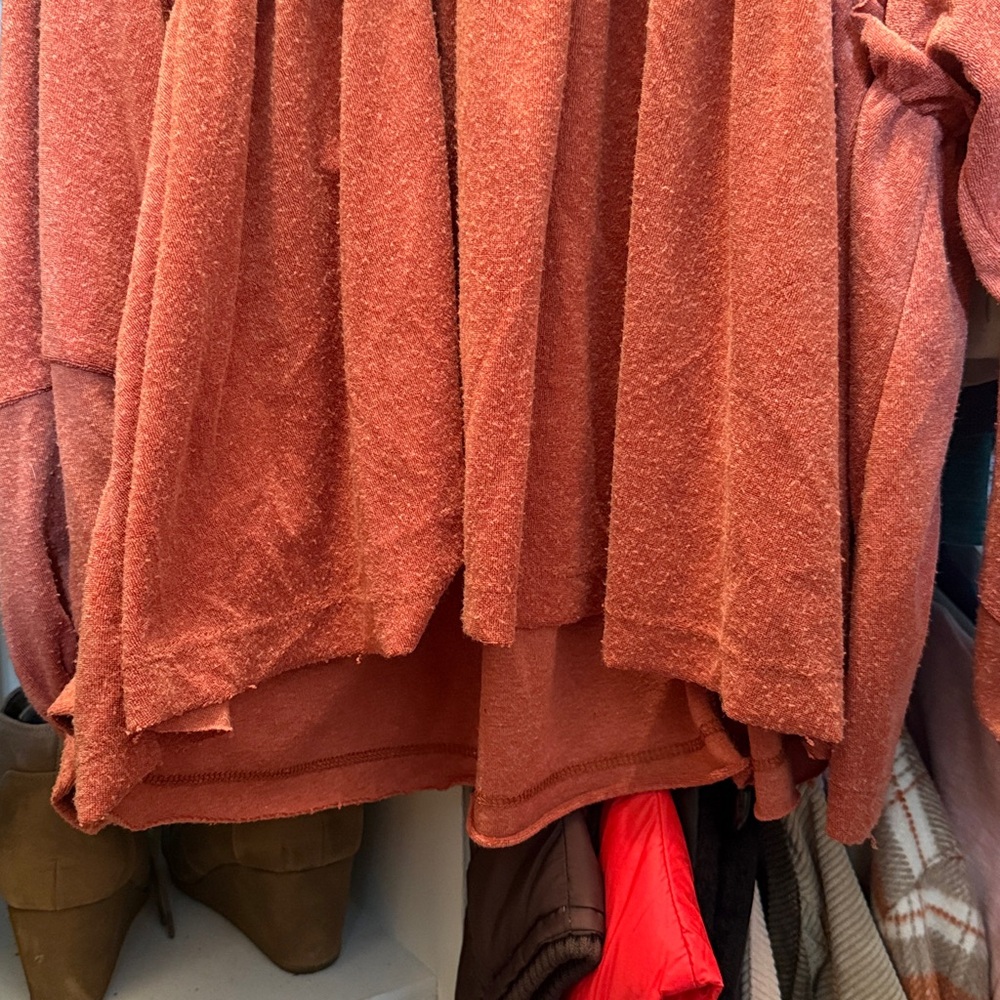 Rust Ruffle Sweatshirt - Picture 4 of 6
